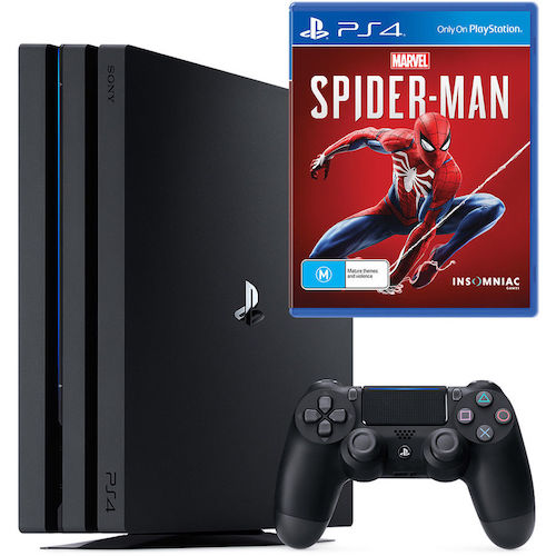 SONY 索尼 PlayStation PS4 Pro 1TB 游戏主机 + Spider-Man 套装– 额外9折优惠！