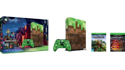 Microsoft 微软 Xbox One S 1TB Minecraft 限定版 套装 – 低至63折优惠！