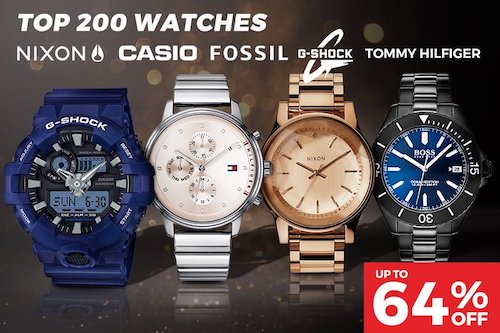 Casio、Nixon、Fossil、MK 等品牌热卖手表 –