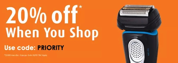 Shaver Shop eBay 店：全场所有商品 – 额外8折优惠！