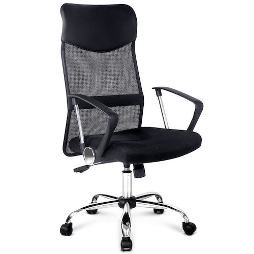 高级 PU 皮革 办公电脑椅 黑色 – 34折优惠！