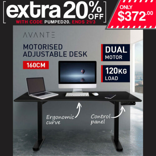 Avante 电动可调节高度站立式办公桌 – 35折优惠！