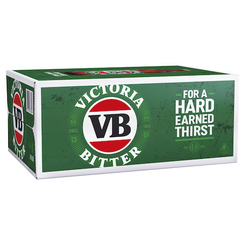Victoria Bitter 啤酒 24 x 375mL 整箱装 – 75折优惠！