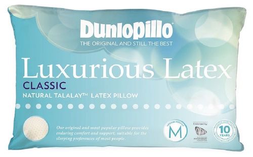 邓禄普 Dunlopillo Luxurious Latex 中号天然乳胶枕 – 8折优惠！