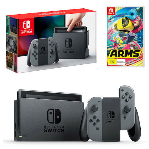 [eBay Plus 会员] 任天堂 Nintendo Switch 游戏主机 + Arms 套装 – 6折优惠！