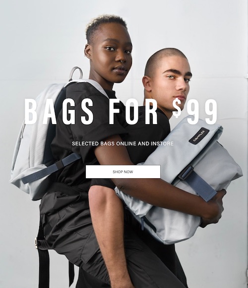 澳洲背包品牌 Crumpler 小野人 官网：部分精选款式商品 – 特价只要$99！