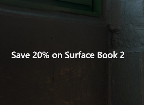 微软澳洲官网：Surface Book 2 系列笔记本电脑 – 8折优惠！