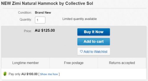 Collective Sol 自然吊床 8折优惠