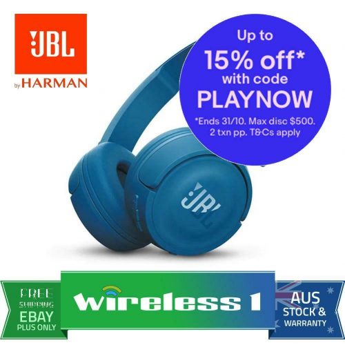JBL T450BT 无线蓝牙耳机-蓝色 85折优惠