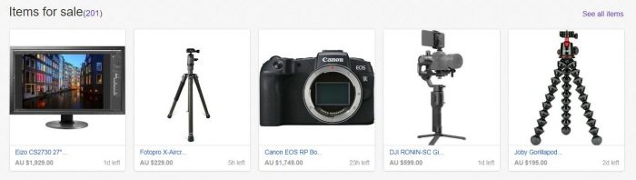 Camerastore au 官方 eBay 旗舰店  摄影器材 促销