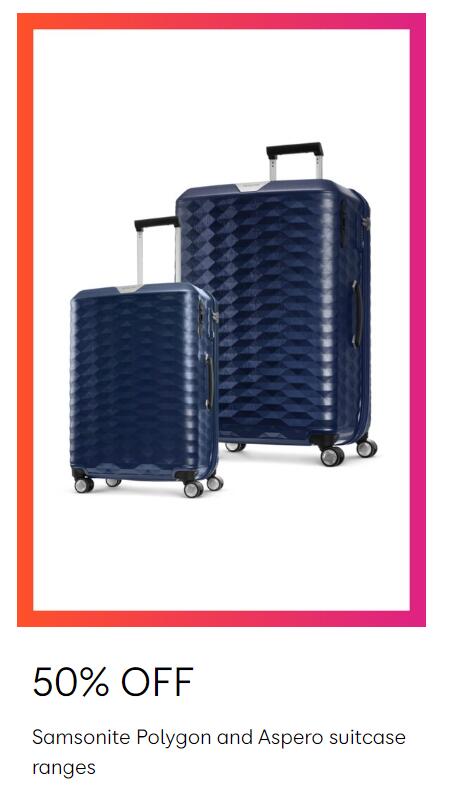 澳洲商城MYER：新秀丽Polygon和Aspero行李箱系列