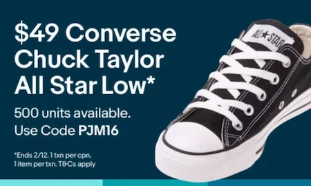 匡威 Converse – Chuck Taylor All Star Low 低帮中性帆布鞋 多色可选 – 低至5折优惠！