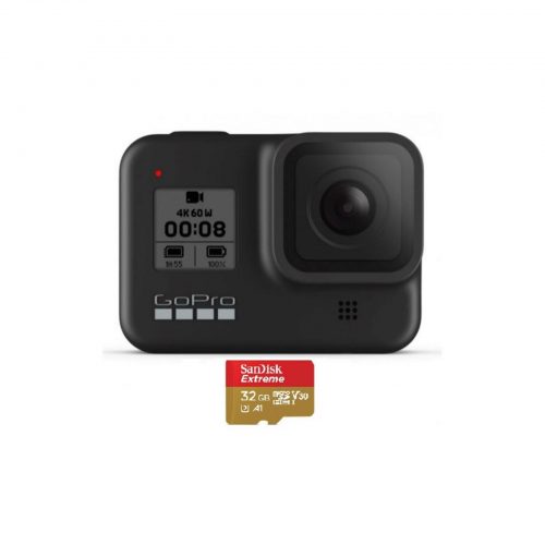 GoPro HERO8 Black 运动摄像机 + 32G SD卡 – 85折优惠！