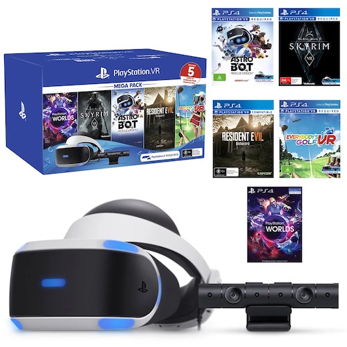 索尼 Sony PlayStation VR Mega Pack 超级套装 – 5个游戏 – 75折优惠！