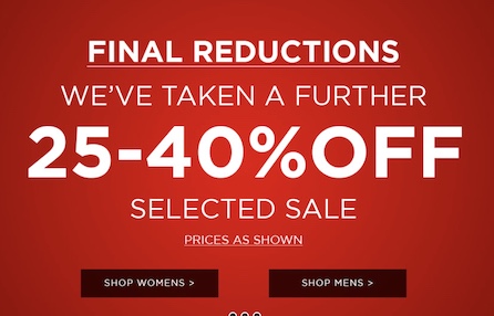 时尚网站 Glue Store：部分精选商品 – 额外可减 25%-40%！