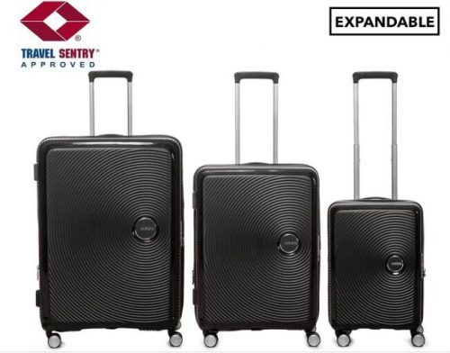 American Tourister 黑色行李箱3件套 54折优惠