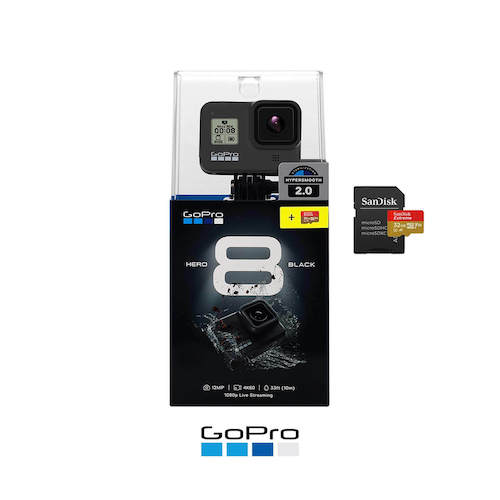 GoPro Hero 8 Black 新款运动相机 + 32GB SD卡 – 9折优惠！
