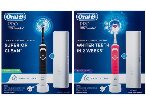 Oral-B Pro 100+Pro 100 3D 电动牙刷套组 5折优惠