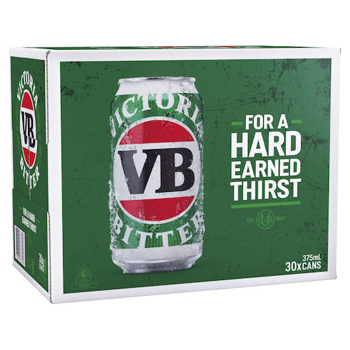 Victoria Bitter Beer VB 30 x 375mL 罐装 啤酒 – 8折优惠！