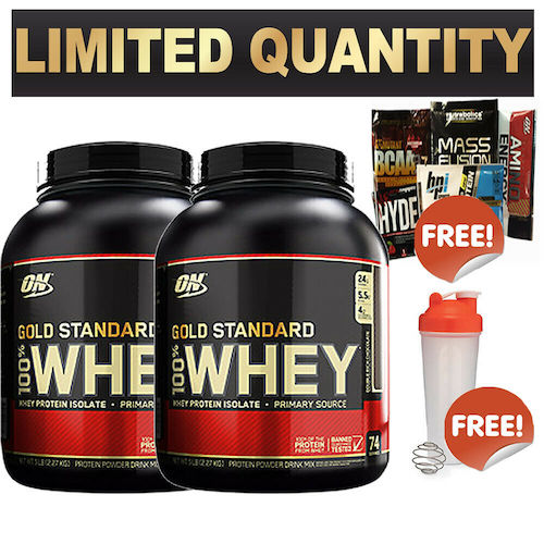 ON 欧普特蒙 Gold Standard Whey Protein 乳清蛋白粉 5磅装 2罐 – 9折优惠！