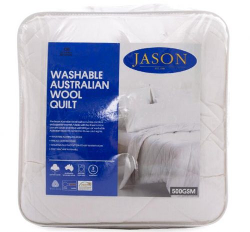 Jason 500GSM 双人羊毛被子 可洗 36折优惠！