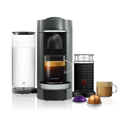 Nespresso VertuoPlus Deluxe 胶囊咖啡机 + Aeroccino3 奶泡机套装 – 6折优惠！
