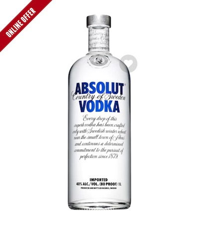 Absolut Vodka 绝对伏特加 1L – 特卖！