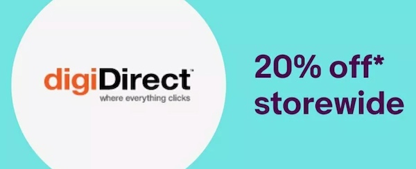 数码商品专卖 digiDirect eBay 店：基本全场所有商品 – 额外8折优惠！