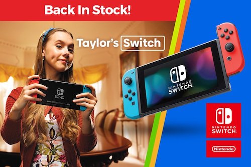 Nintendo 任天堂 Switch 游戏主机 – 两色可选！