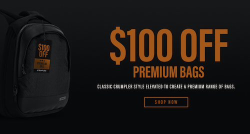 澳洲背包品牌 Crumpler 小野人 官网活动：部分精选商品 – 直降$100！