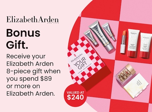 澳洲商城 Myer：Elizabeth Arden 伊丽莎白雅顿品牌商品 购物满$89 – 即可免费获得礼物8件套！