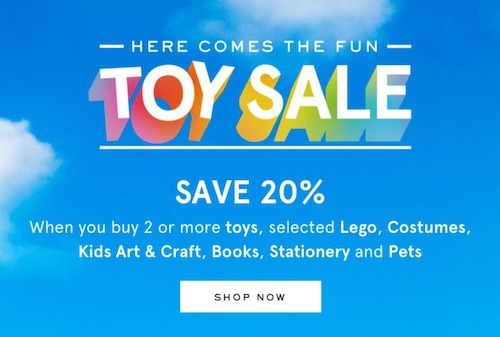 Myer：Lego 乐高 Technic、Star Wars 等系列积木玩具 – 购买两件可享8折优惠！