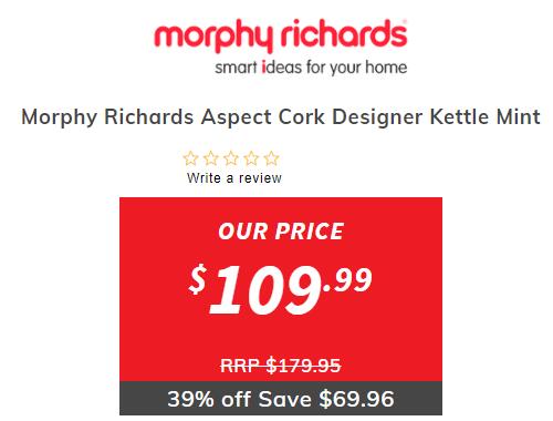 Morphy Richards 复古电水壶 61折优惠