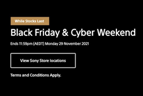 Sony 索尼澳洲官网 黑五 活动：电视、游戏机、耳机、相机等商品超值价特卖！