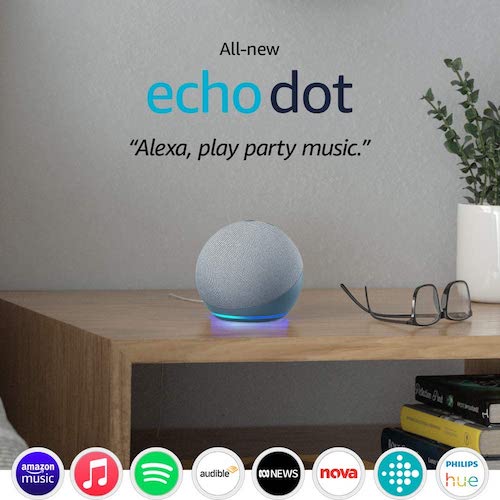 Amazon 亚马逊 Echo Dot 第4代 智能管家音箱 – 5折优惠！