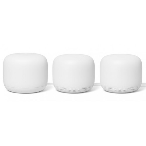 谷歌 Google Nest WiFi 无线智能语音 分布式路由器 3件套（1个路由+2个WiFi点）- 7折优惠！