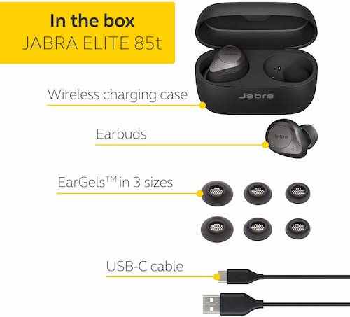 Jabra 捷波朗 Elite 85t True Wireless Earbuds  真无线蓝牙降噪耳机 - 9折优惠！