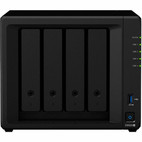 Synology 群晖 DS920+ 四核心4盘位 NAS网络存储服务器 – 8折优惠！