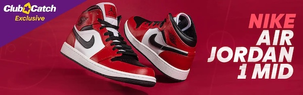 耐克 Nike Air Jordan 1 Mid 中帮复古休闲运动鞋 – Catch会员特卖！