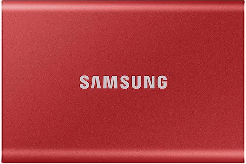 Samsung 三星 T7 USB3.2 Type-C 移动固态硬盘 1TB 火红色 – 6折优惠！