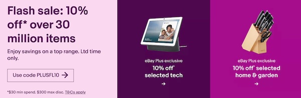 eBay 澳洲站：超多种商品 – 额外9折优惠！