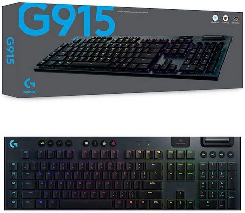 罗技 Logitech G915 RGB 超薄无线机械游戏键盘 GL矮轴 – 7折优惠！