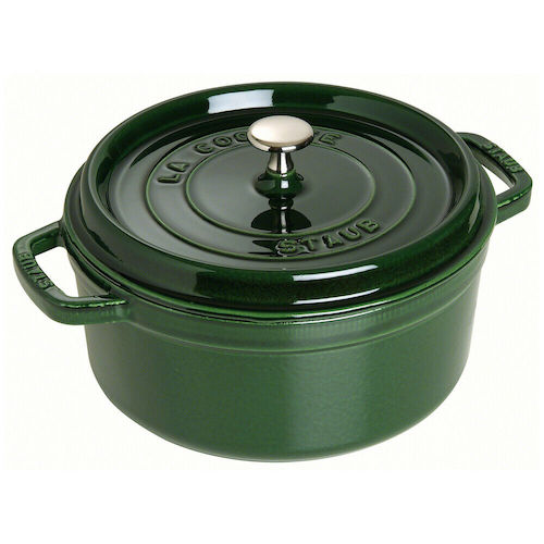 Staub  圆形铸铁锅 珐琅锅 28cm/6.7L 深绿色 – 低至5折优惠！