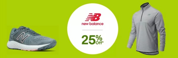 运动品牌 New Balance 官方 eBay 店：全场所有正价商品 – 额外75折优惠！