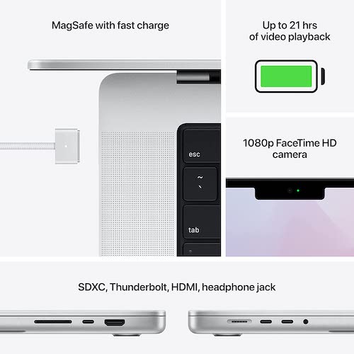 Apple 苹果 MacBook Pro 2021新款 16英寸笔记本电脑（M1 Pro、16GB、512GB）- 9折优惠！
