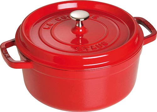 Staub 24cm/3.7L 圆形铸铁锅 红色 – 低至4折优惠！