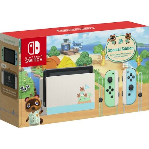 Nintendo 任天堂 Switch 游戏主机 动森限定款 蓝绿配色 – 9折优惠！