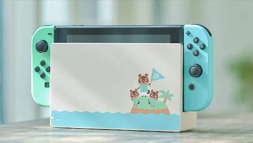 Nintendo 任天堂 Switch 动森限定款 蓝绿配色 游戏主机 + 动物森友会游戏 – 9折优惠！
