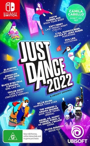 任天堂 Switch 游戏 舞力全开 舞动全身 Just Dance 2022 – 5折优惠！