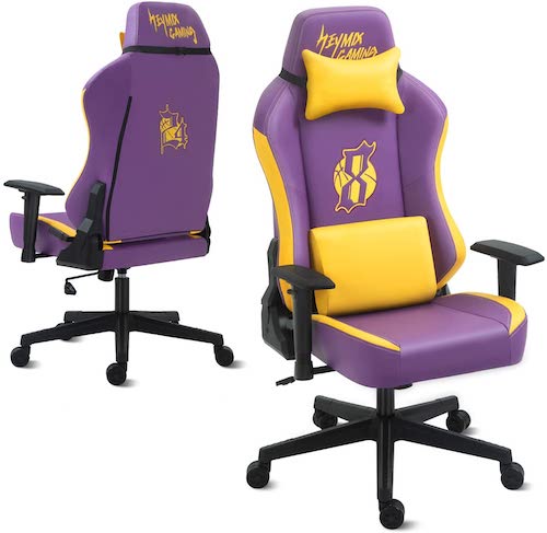 HEYMIX 人体工学办工座椅 游戏座椅 紫金配色  – 7折优惠！